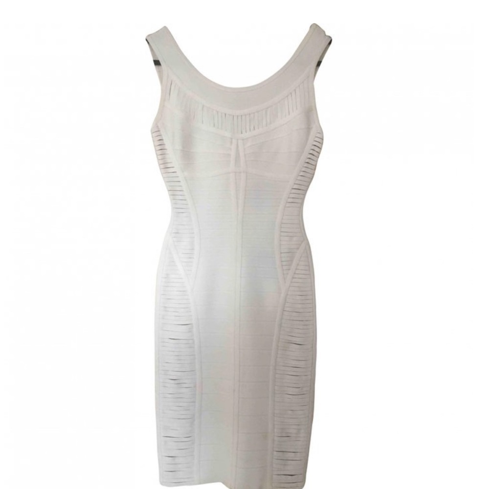 Herve Leger white minidress